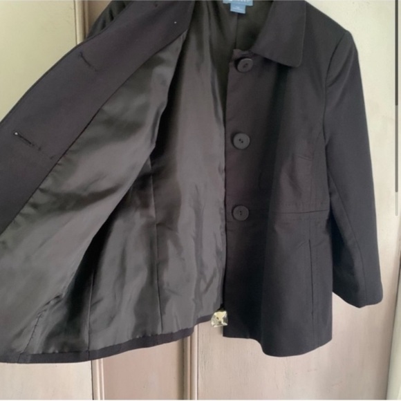 Black Button Front Jacket - Picture 2 of 7